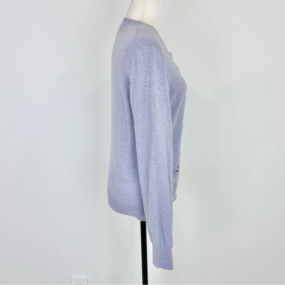 Banana Republic lilac cashmere blend cardigan - Picture 4 of 7